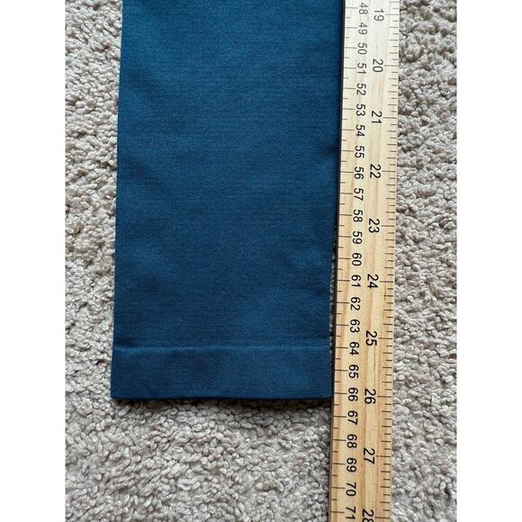 Gymshark Flex Leggings Women L Blue Spellout Logo Nonslip Waist Stretch Shaping - Picture 5 of 8